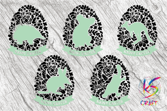 Aussie Animal Easter Egg - Floral