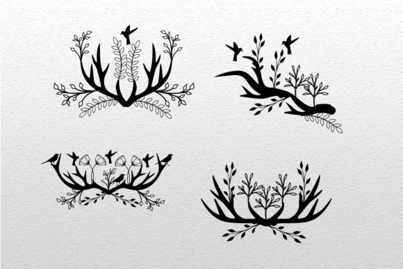 Bird Branch Floral Tree Bundle