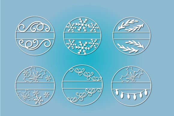 Christmas Floral Ornament Bundle