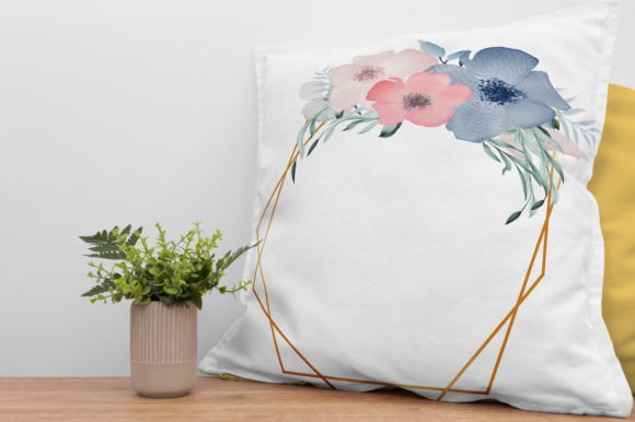 Elegant Soft Colorful Floral Frame