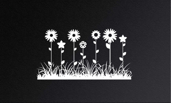 Floral Cute Garden Wall Art Design