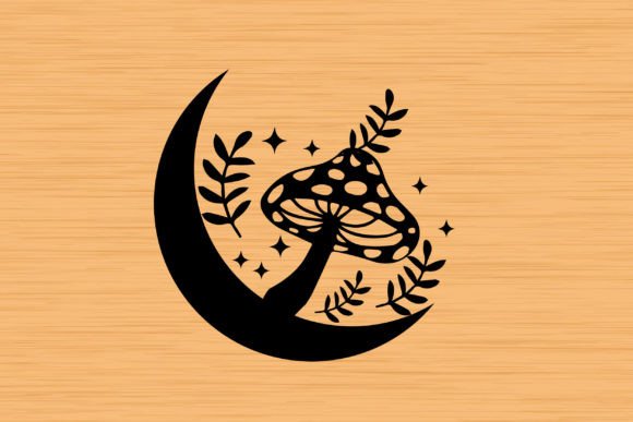 Magic Floral Moon Mushroom