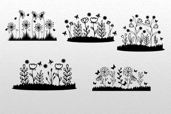 Small Summer Garden with Floral Flower